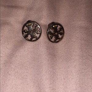 Tory Burch Circle Logo Earrings